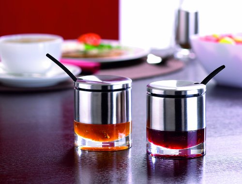 Emsa Cream Sugar Stand "Accenta" of Stainless Steel, Silver