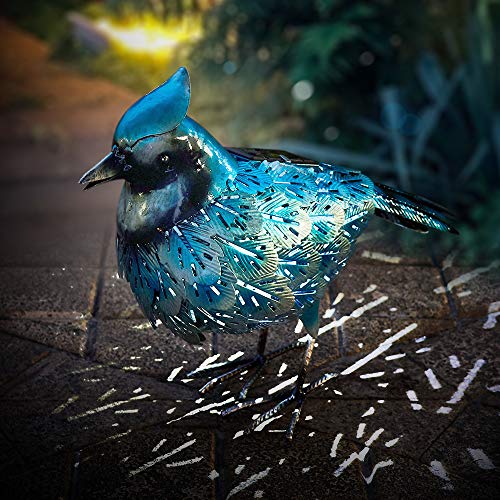 Bird Decor Garden Statue Outdoor Solar Light Yard Art Sculptures for Lawn Backyard Outside Decoration
