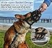 BARKLESS Dog Muzzle, Soft Basket Silicone Muzzle for Dogs, Best to Prevent Biting and Chewing, Breathable Cage Mouth Cover for Training, Allows Drinking and Panting, Used with Collar