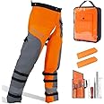 PROYAMA Chainsaw Chaps for Cutting and Logging, 9 Layers Lightweight, Chainsaw Pants Adjustable Belt, 36-38 Inch