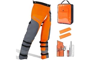 PROYAMA Chainsaw Chaps for Cutting and Logging, 9 Layers Lightweight, Chainsaw Pants Adjustable Belt, 36-38 Inch