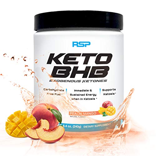 RSP Keto BHB - Exogenous Ketones Powder 11.7g goBHB - Support Ketosis, Boost Energy, Enhance Focus, Perfect Keto Weight Management Supplement, Beta-Hydroxybutyrate BHB Salts, Peach Mango ...
