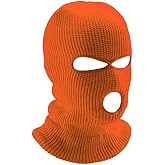 CT COTIM COYIN 3-Hole Warm Full Face Mask Cover Ski Mask Winter Balaclava Cap Knitted for Outdoor Sports