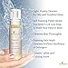 Bee Naturals Self Foaming Face Wash - Light, Foamy Cleanser for Oily & Troubled Skin - Soothes Inflammation - Rose, Grapefruit, Tea Tree and Lavender Essential Oils Plus Feverfew Extract - 8floz