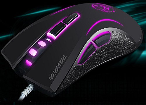 HaiZhi HZG2 Ergonomic LED Wired Mouse with 7 Soothing LED
