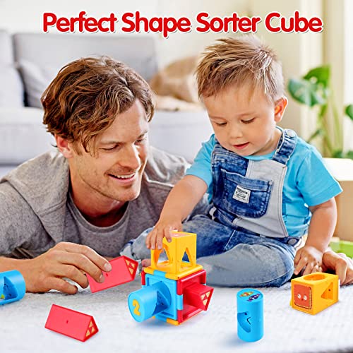 Activity Cube Toys for 1 Year Old Boy Girl Baby Sorter Toy Montessori