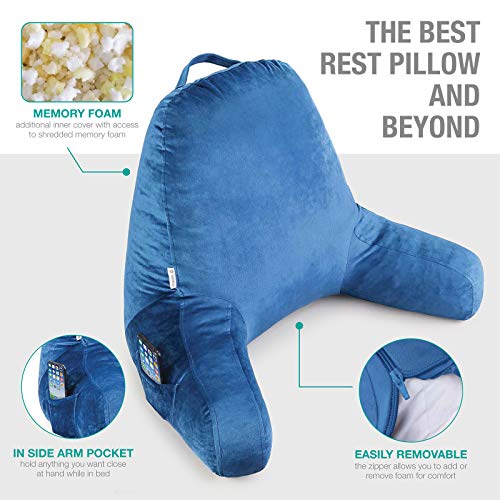 Vekkia 20In Reading & Bed Rest Pillow for Reading Watching TV Backrest