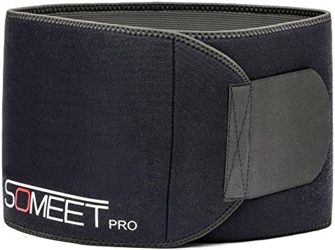 Faster Weight Loss Sweat Belt - Adjustable Ab Sauna Waist Trimmer - Back Supporter Waist Trainer For Men and Women (S)