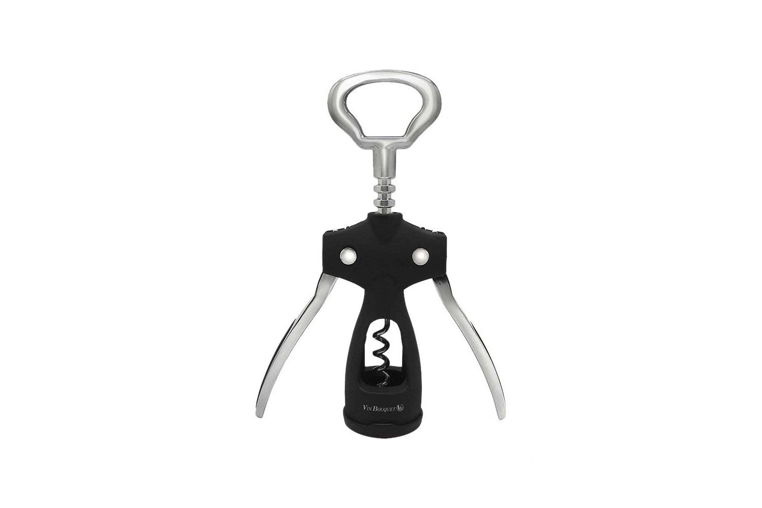 Vin Bouquet FID 016 Wings corkscrew. Stainless steel wings corkcrew with rubber finishing