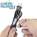 Cable Buddy 5-pack, Black - Cable Organizer Ties with Color ID Labels