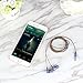 i.VALUX Hybrid 10mm Dynamic Balanced Armature (BA) Dual-Driver in Ear Monitors IEMS Wood Noise-isolating HI-FI Headphones Headset,Red (Blue&Burlywood)