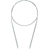 Mdoker Aluminum Circular Knitting Needle Size 10 24 Inch Circular Knitting Needles for Handmade Knitting DIY and Any Weaven Yarn Projects(US Size 10,6mm)