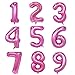 Tellpet Pink Number 6 Balloon, 40 Inch