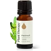 Plant Therapy Patchouli Essential Oil, 10 mL (1/3 oz), Pure &amp; Undiluted Oil | Pure and Undiluted, Great for DIY Skincare and Essential Oil Diffusers