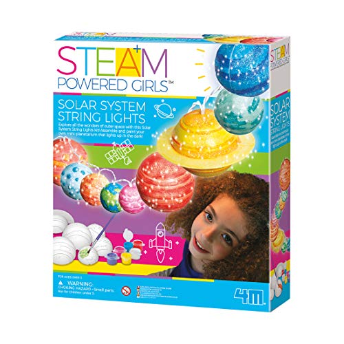4M Steam Powered Girls Solar System String Lights