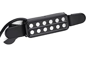 12 Sound Hole Magnetic Pickup, Acoustic Guitar Transducer with Protective Soft Pads for Metal String Guitar and Acoustic
