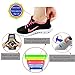 LattoGe Tieless Elastic Silicone No Tie Shoelaces Lace Lock Bands for Kids, Adults Athletic Running Shoe Laces,Seakers (Adults Size White) …