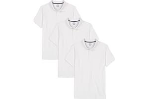 Approved School Wear ASW Boys' School Uniform Short Sleeve Soft Jersey Polo, Multipack
