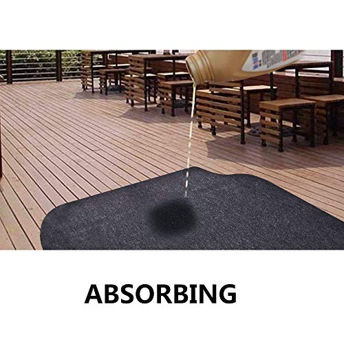 Under The Grill Mat, (36 x 60 inches) ，BBQ Grilling Gear Gas Electric Grill - Use This Absorbent Grill Pad Floor Mat to Protect Decks Patios from Grease Splatter and Other Messes - Thumbnail 4