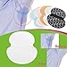 5PCS Unisex Summer Deodorants Cotton Pads Underarm Armpit Sweat Pads Disposable Pad Anti Sweat Shield Black