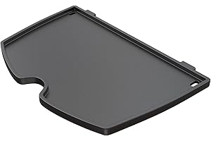 6558 Cast Iron Cooking Giddle for Weber Q100 Q120 Q140 Q1000 Q1200 Q1400 Series Grill,BBQ Accessories for Weber Q1200 Series 