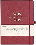 Planner 2018-2019 with Pen Holder - Weekly Appointment Book/Planner with to-DO List, Thick Paper to Achieve Your Goals & Improve Productivity, 8.5