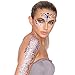 Festival face jewels Tattoo, Udyr 6 Sets Rhinestone Crystal Gem Stones Temporary Sticker Tribal Style 3D body Face And Eye Jewels Forehead Stage Decor (white 2)