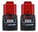 Milwaukee (2-pack) 48-11-2401 M12 RED Li-Ion Battery Packs primary