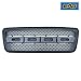 EAG Front Replacement Grille Upper Full Black Grill Fit for 04-08 Ford F-150