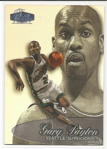 Gary Payton 1998-99 Flair Showcase Row 3 Seattle Supersonics Card #37