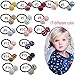 34PCS Baby Girls Pigtail Bows Colorful Ball Hair Ties Elastic Hair Bands Ponytail Holders Hair Accessories for Toddler Girls Kids Children