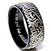 8mm Black Stainless Steel Islamic Mulslim Shahada Ring (6)