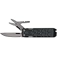 Gerber Gear Lockdown Slim Pry 7-in-1 Keychain Multitool Compact EDC Mini Pocket Knife with Pry Bar, Black