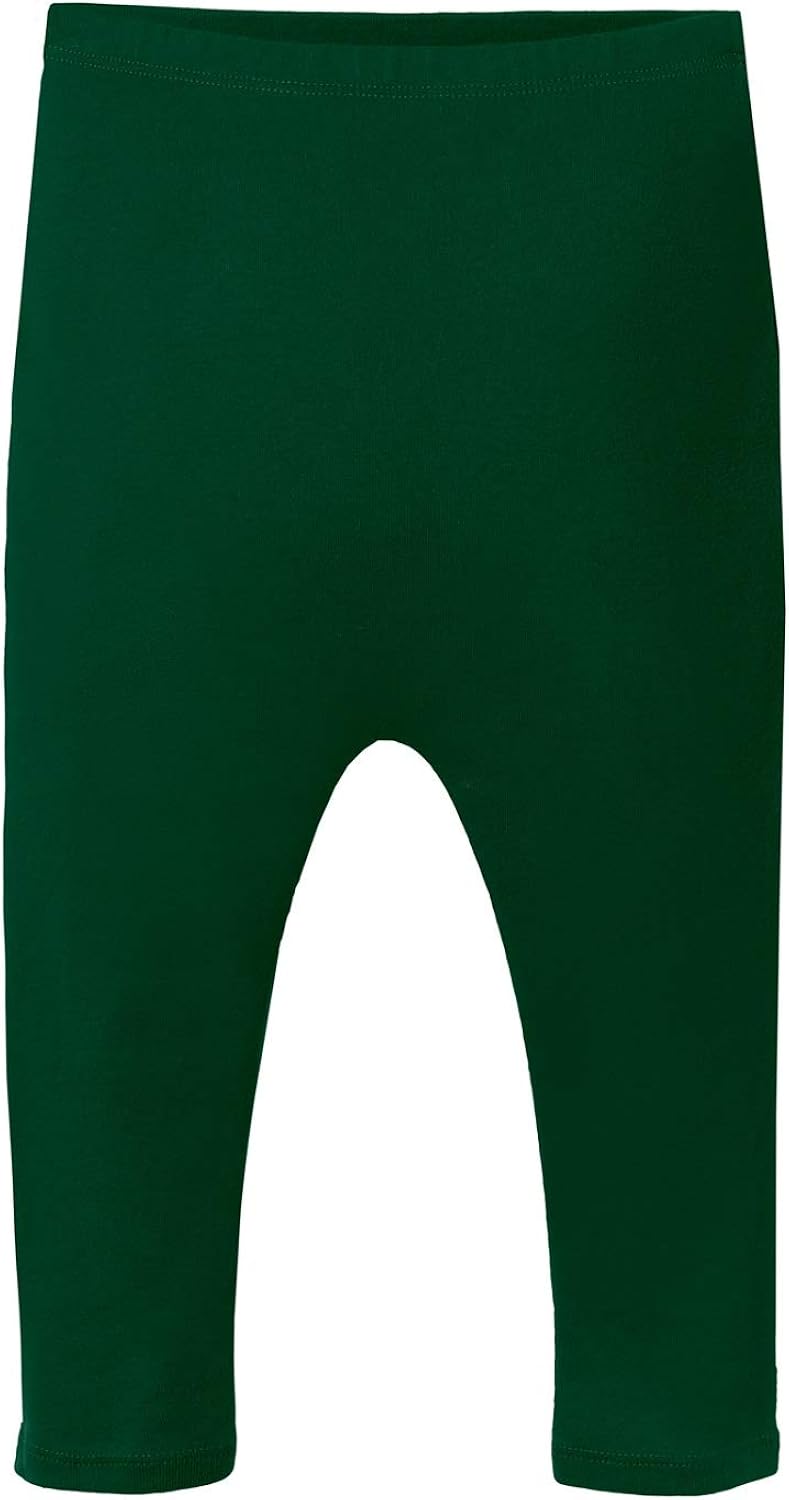 City Threads Girls Ruffle Leggings Pants 100/% Cotton Ankle Length Tights Baby Toddler Made in USA