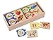 Melissa & Doug Self-Correcting Alphabet Letter Puzzles (Developmental Toys, Wooden Storage Box, Detailed Pictures, 52 Pieces, 7.62 cm H × 34.925 cm W × 14.605 cm L)