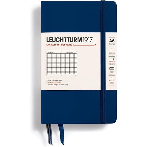 Amazon.com: LEUCHTTURM1917 - Notebook Hardcover Pocket A6-187