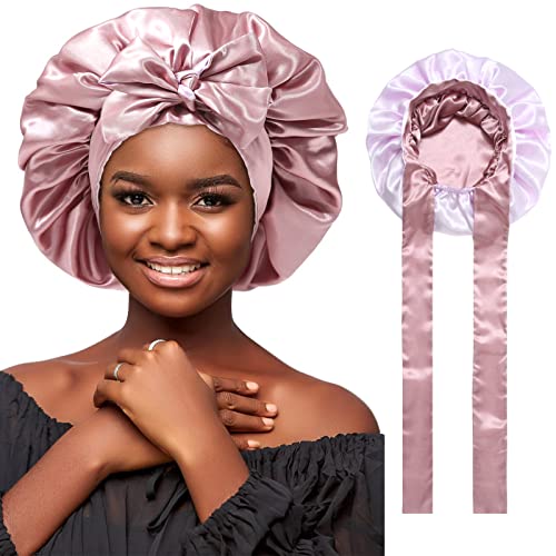 Satin Bonnet Silk Hair Bonnets for Women Curly Hair Wrap for