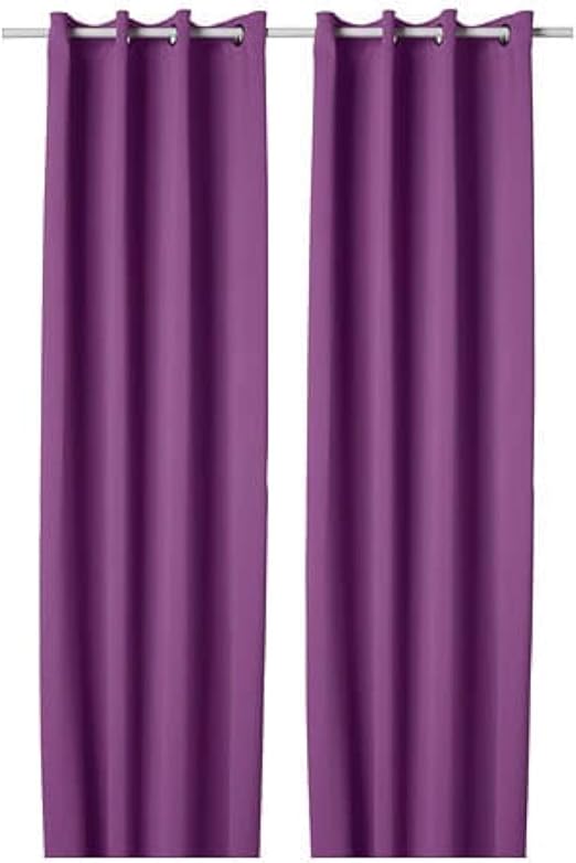 Amazon Com Ikea Hilleborg Blackout Curtains 1 Pair Lilac 804 250