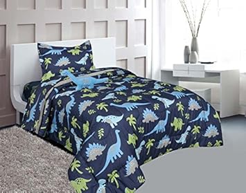 Bedding Sets Collections Fancy Linen 6 Pc Twin Dinosaur Blue
