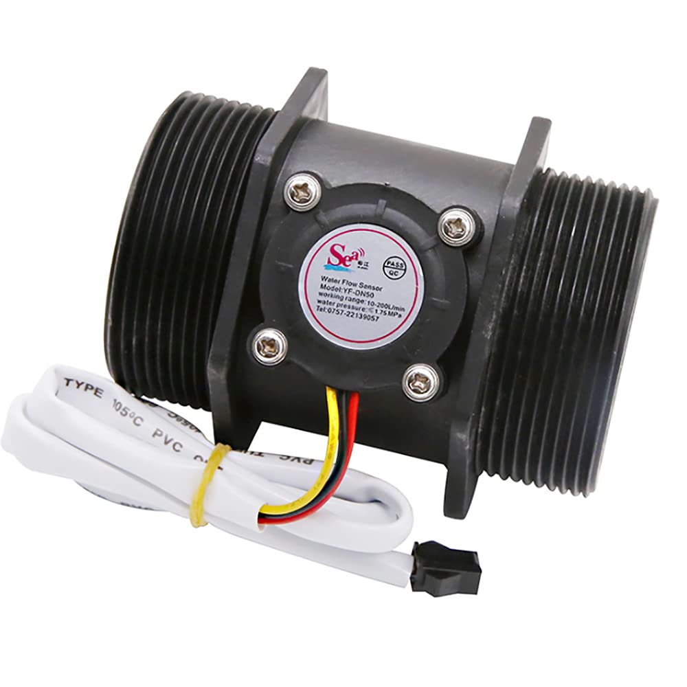 ANCLLO 1.5inch Water Flow Hall Sensor Switch Meter Flowmeter Control 10-300L/min