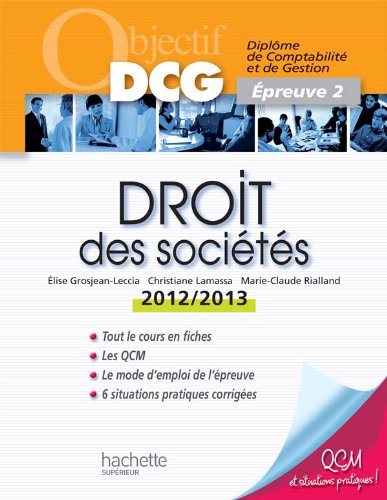 Droit des sociétés, 2012-2013