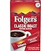 Folgers Classic Roast Instant Coffee Crystals, 7 Single Serve Packets (Pack of 12)