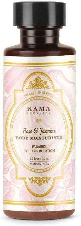 Kama Ayurveda Rose Jasmine Body Moisturiser 50ml Hydrating Nourishing Skincare