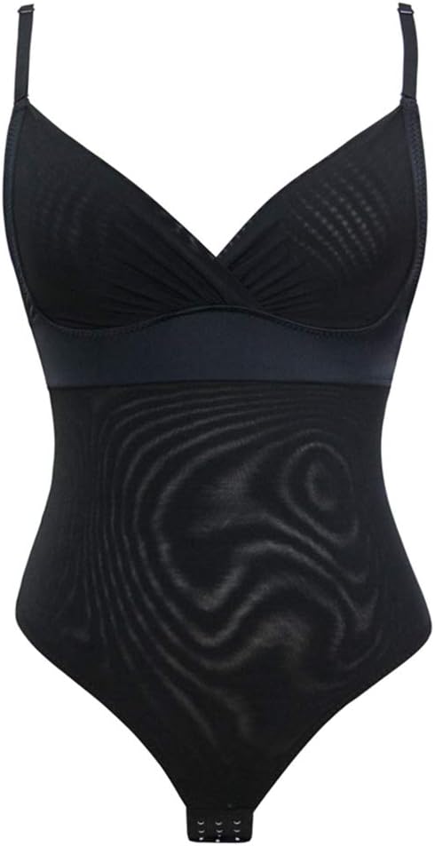 UUGULO Women Body Shaper Bodysuit Butt Lift Adjustable Strap Postpartum Shapewear