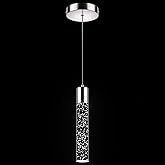 Esfos Pendant Lights Kitchen Island, 6500K Modern Kitchen Island Lights Brushed Nickel, 1 Pack Ceiling Lighting Fixtures with