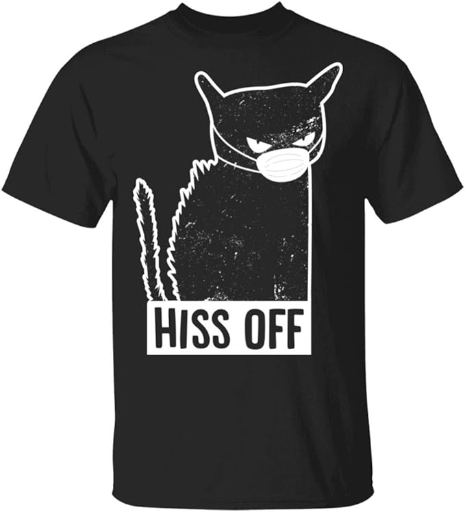 Hiss Off Blackk Cat TShirt Clothing