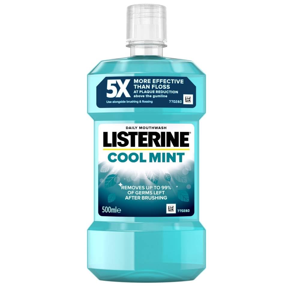 Listerine Daily Mouthwash, Cool Mint, 500ml