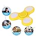 Malltop LED Light Fidget Spinner - High Speed Tri-Spinner Single Finger Decompression EDC Focus Gyro (Yellow)