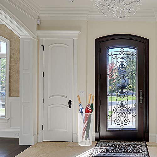 image for Mind Reader UMBHBASK-WHT Metal Mesh Basket, Entry Hallway Umbrella Hol