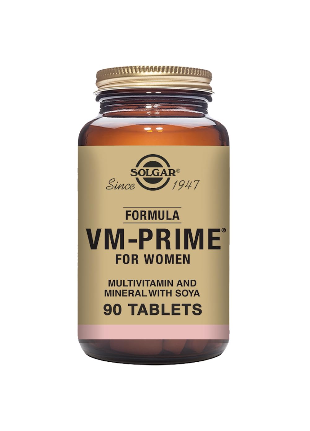 Solgar Formula VM-Prime for Women Tablets - Pack of 90 - Multivitamins - for Daily Health and Wellbeing - Smaller Easier-to-Swallow Tablets - Sugar Free